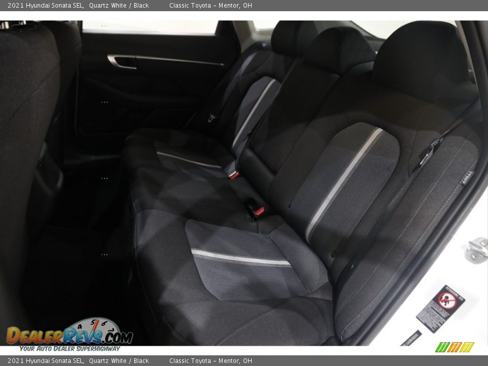 2021 Hyundai Sonata SEL Quartz White / Black Photo #16