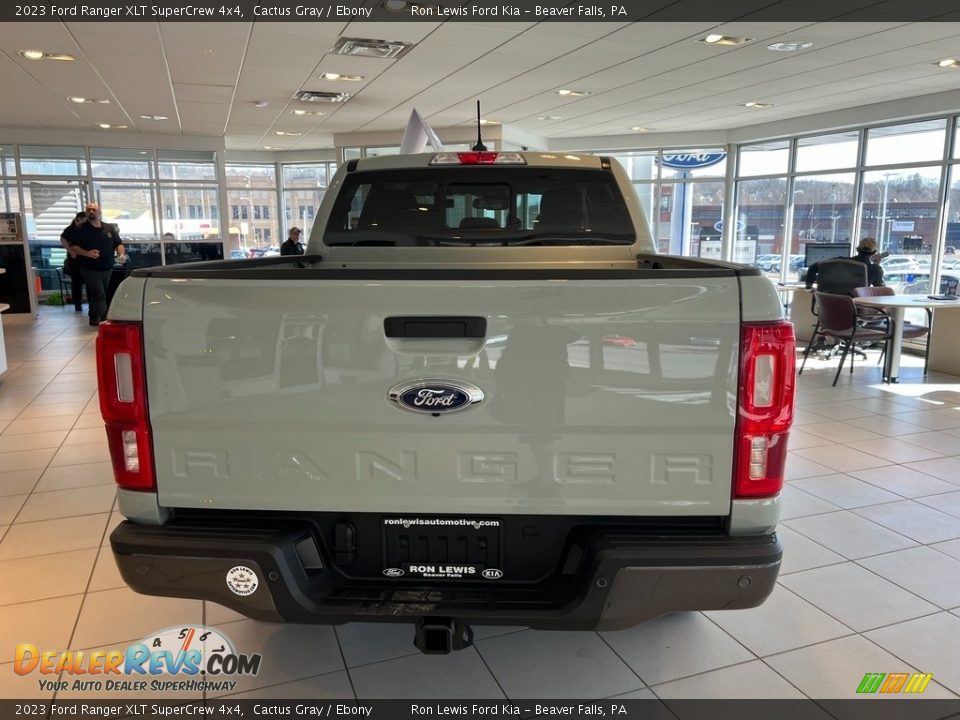 2023 Ford Ranger XLT SuperCrew 4x4 Cactus Gray / Ebony Photo #6