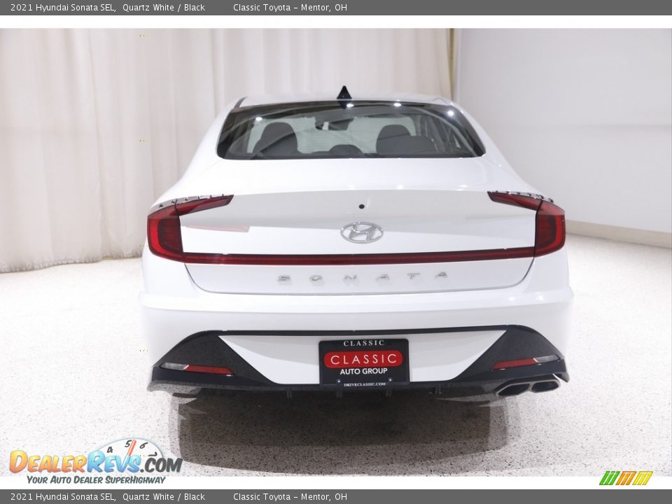2021 Hyundai Sonata SEL Quartz White / Black Photo #17