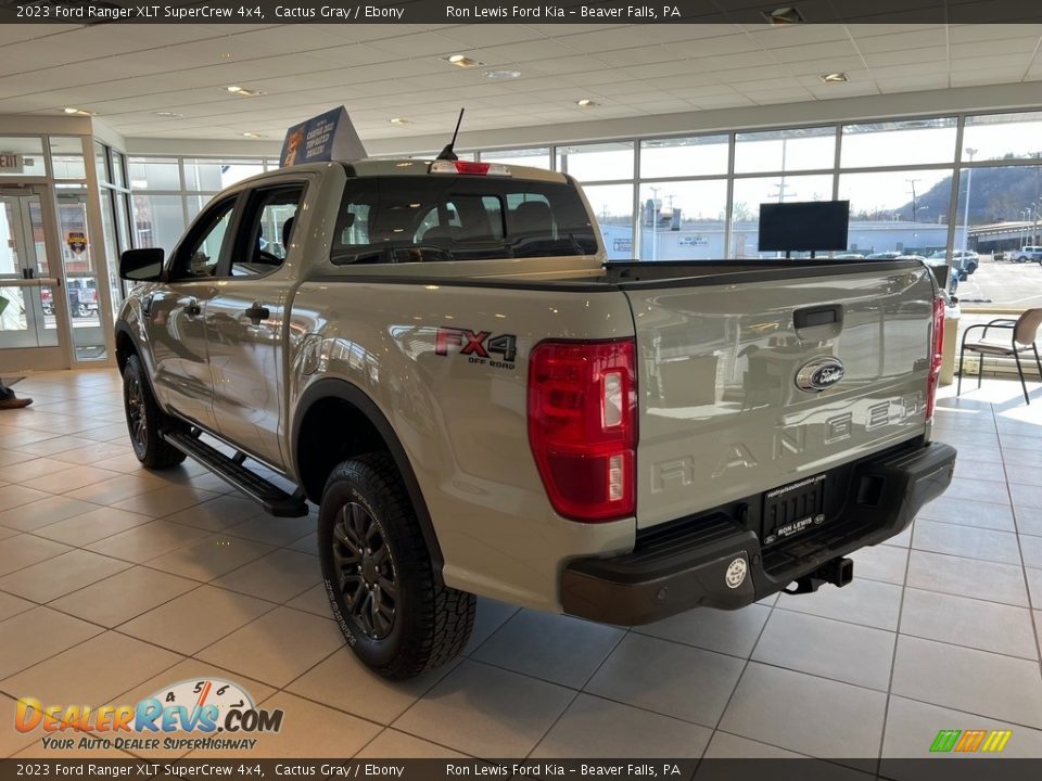2023 Ford Ranger XLT SuperCrew 4x4 Cactus Gray / Ebony Photo #7