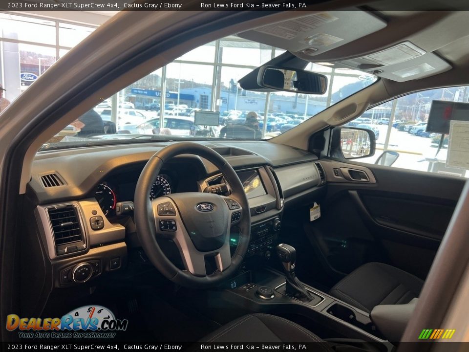 2023 Ford Ranger XLT SuperCrew 4x4 Cactus Gray / Ebony Photo #13