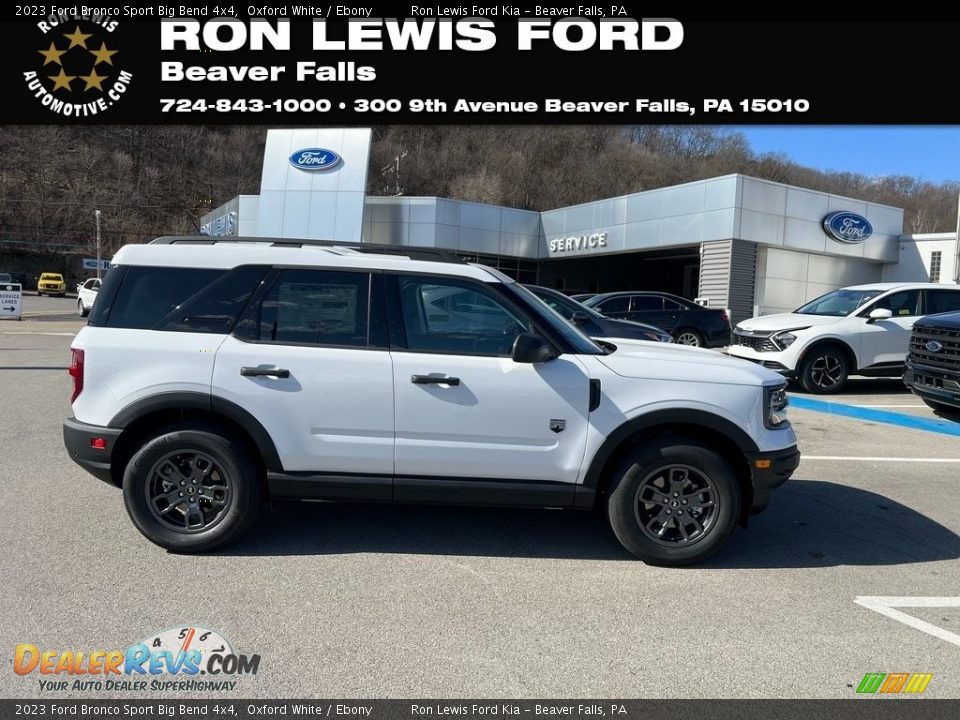2023 Ford Bronco Sport Big Bend 4x4 Oxford White / Ebony Photo #1
