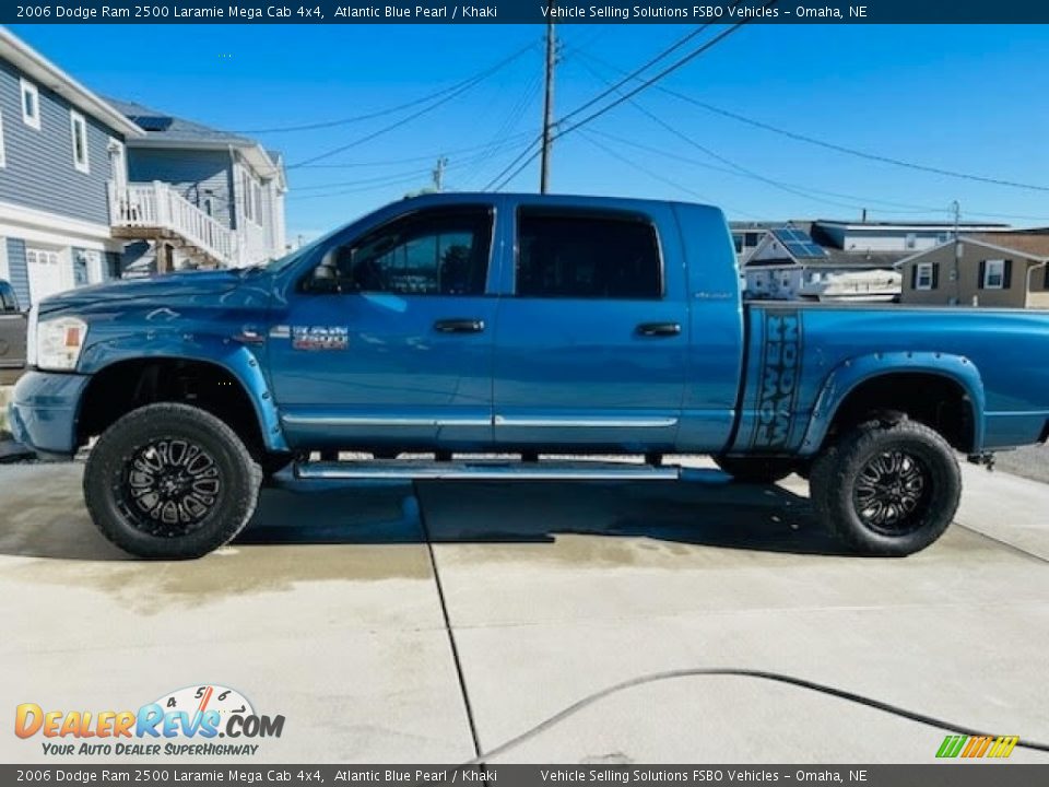 2006 Dodge Ram 2500 Laramie Mega Cab 4x4 Atlantic Blue Pearl / Khaki Photo #2