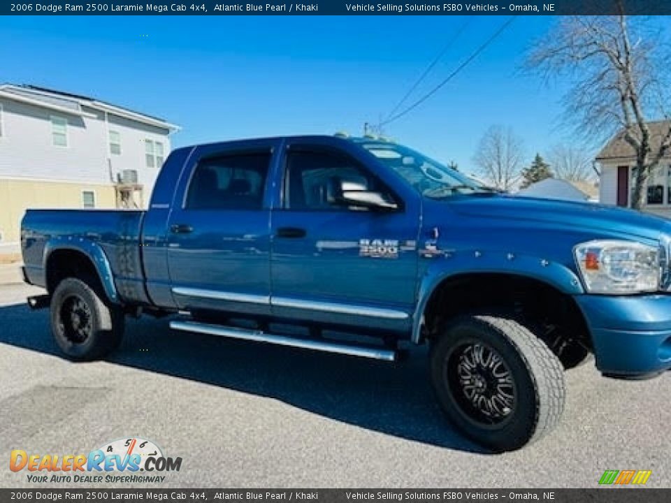 2006 Dodge Ram 2500 Laramie Mega Cab 4x4 Atlantic Blue Pearl / Khaki Photo #7