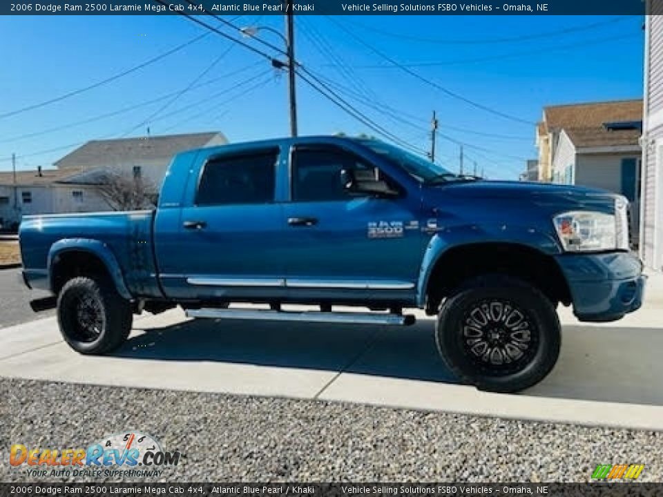 2006 Dodge Ram 2500 Laramie Mega Cab 4x4 Atlantic Blue Pearl / Khaki Photo #8