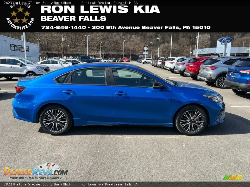 2023 Kia Forte GT-Line Sporty Blue / Black Photo #1