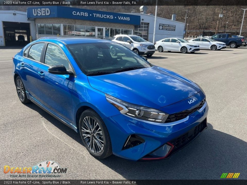 2023 Kia Forte GT-Line Sporty Blue / Black Photo #2