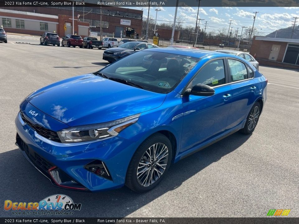 2023 Kia Forte GT-Line Sporty Blue / Black Photo #4