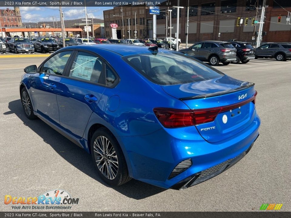 2023 Kia Forte GT-Line Sporty Blue / Black Photo #6