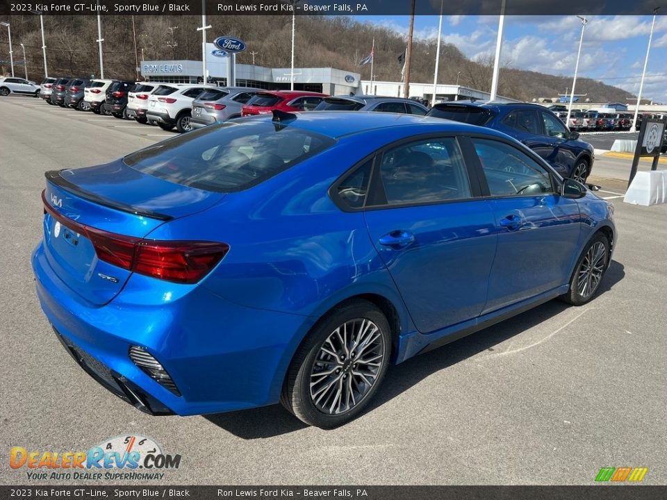 2023 Kia Forte GT-Line Sporty Blue / Black Photo #8