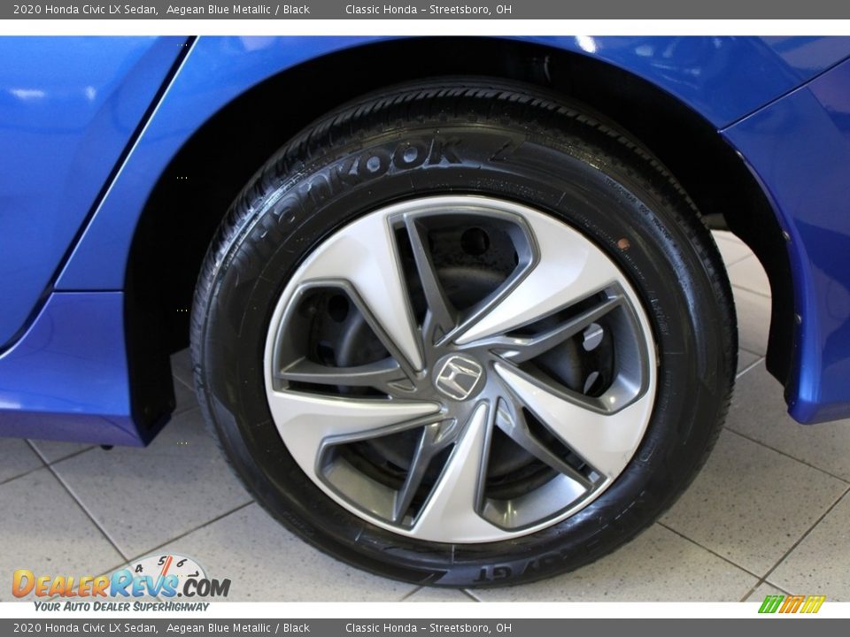 2020 Honda Civic LX Sedan Aegean Blue Metallic / Black Photo #11