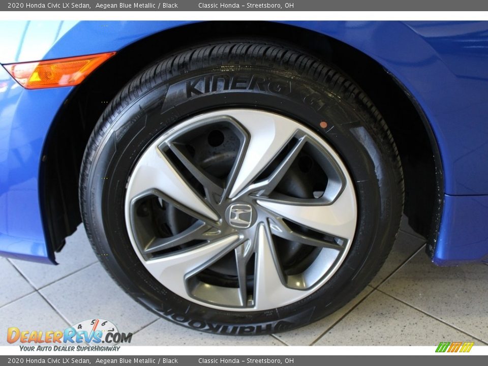 2020 Honda Civic LX Sedan Aegean Blue Metallic / Black Photo #12