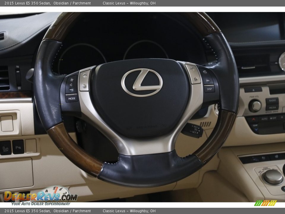 2015 Lexus ES 350 Sedan Obsidian / Parchment Photo #7