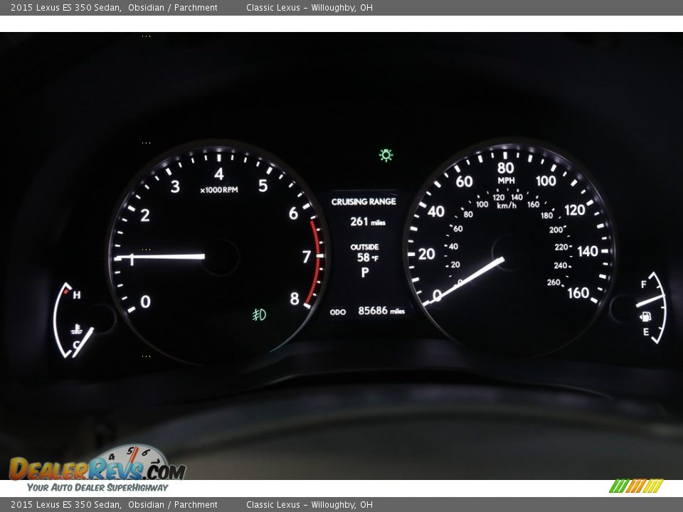 2015 Lexus ES 350 Sedan Gauges Photo #8