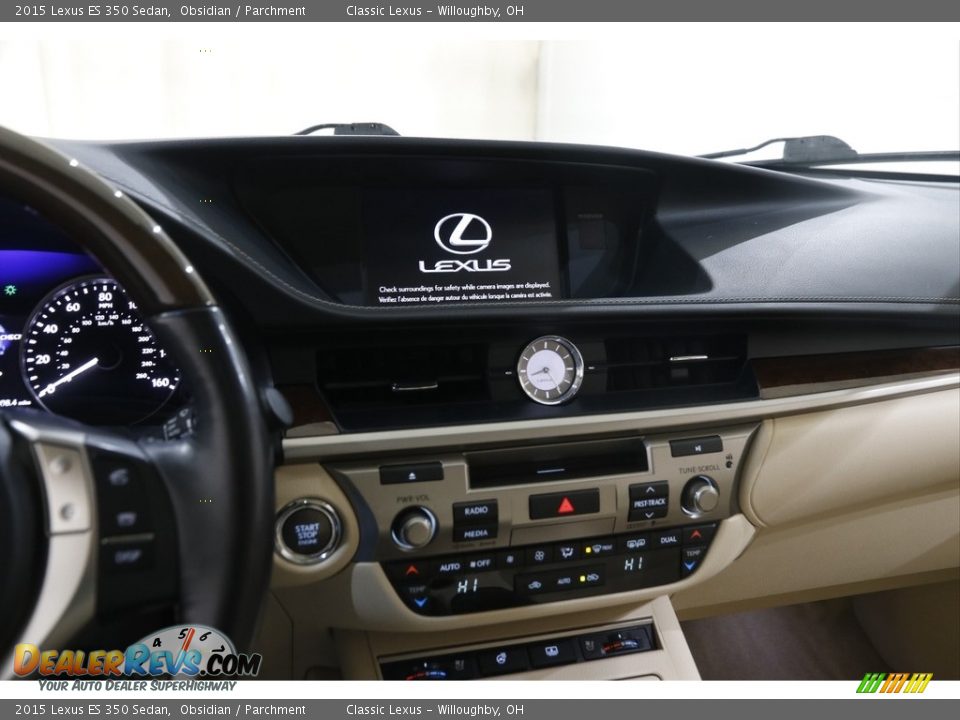 2015 Lexus ES 350 Sedan Obsidian / Parchment Photo #9