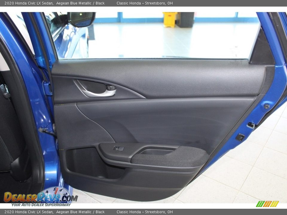 2020 Honda Civic LX Sedan Aegean Blue Metallic / Black Photo #17