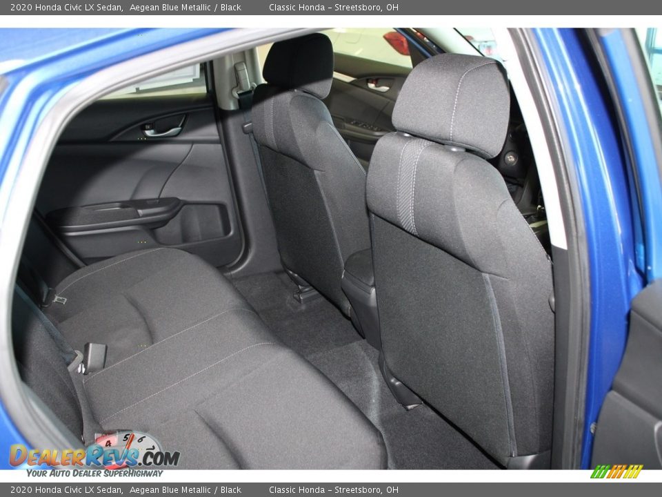 2020 Honda Civic LX Sedan Aegean Blue Metallic / Black Photo #18