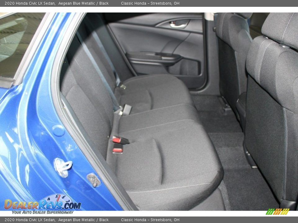 2020 Honda Civic LX Sedan Aegean Blue Metallic / Black Photo #19