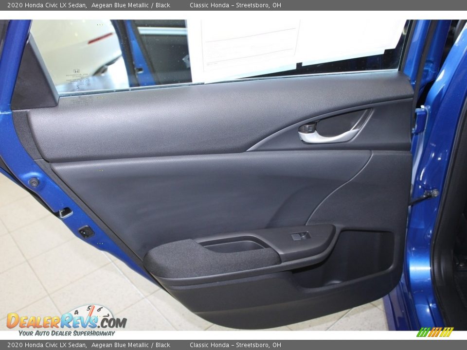 2020 Honda Civic LX Sedan Aegean Blue Metallic / Black Photo #22