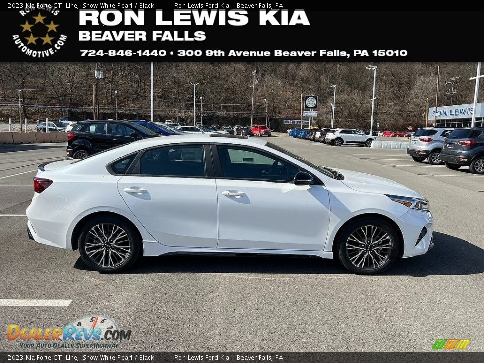 2023 Kia Forte GT-Line Snow White Pearl / Black Photo #1