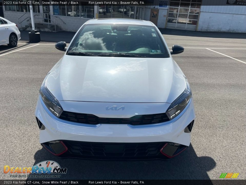 2023 Kia Forte GT-Line Snow White Pearl / Black Photo #3