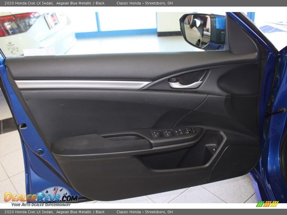 2020 Honda Civic LX Sedan Aegean Blue Metallic / Black Photo #25