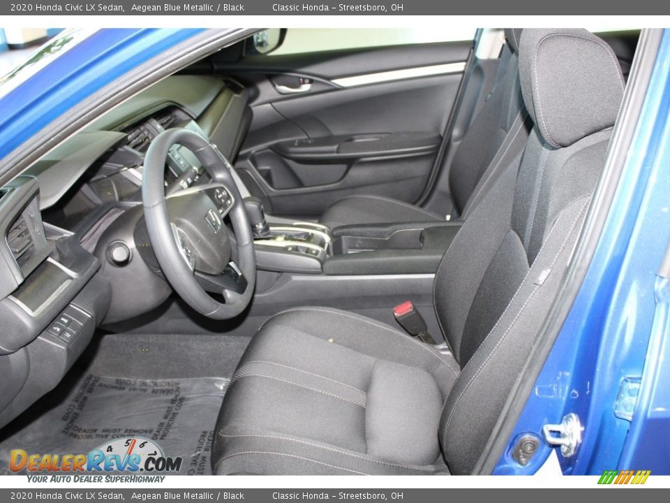 2020 Honda Civic LX Sedan Aegean Blue Metallic / Black Photo #27