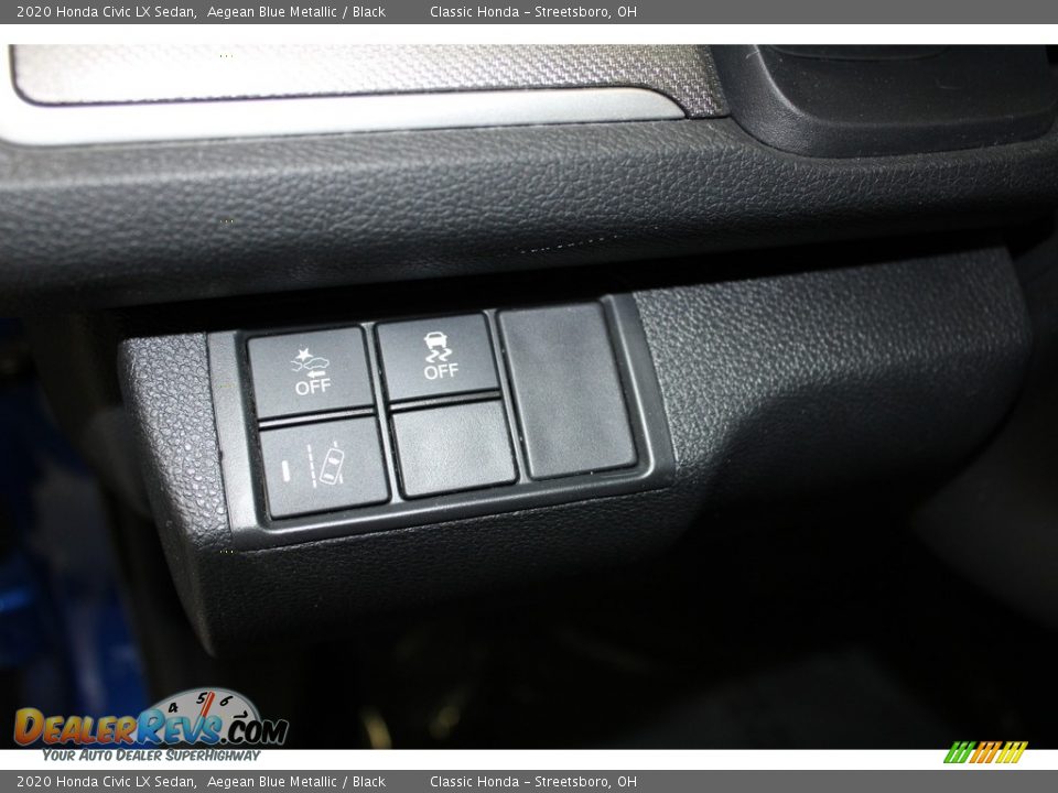 2020 Honda Civic LX Sedan Aegean Blue Metallic / Black Photo #28