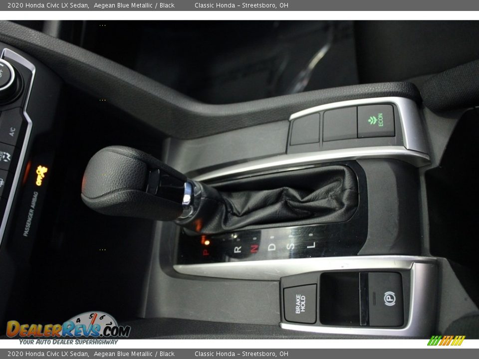 2020 Honda Civic LX Sedan Aegean Blue Metallic / Black Photo #33