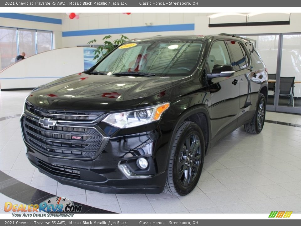 2021 Chevrolet Traverse RS AWD Mosaic Black Metallic / Jet Black Photo #1