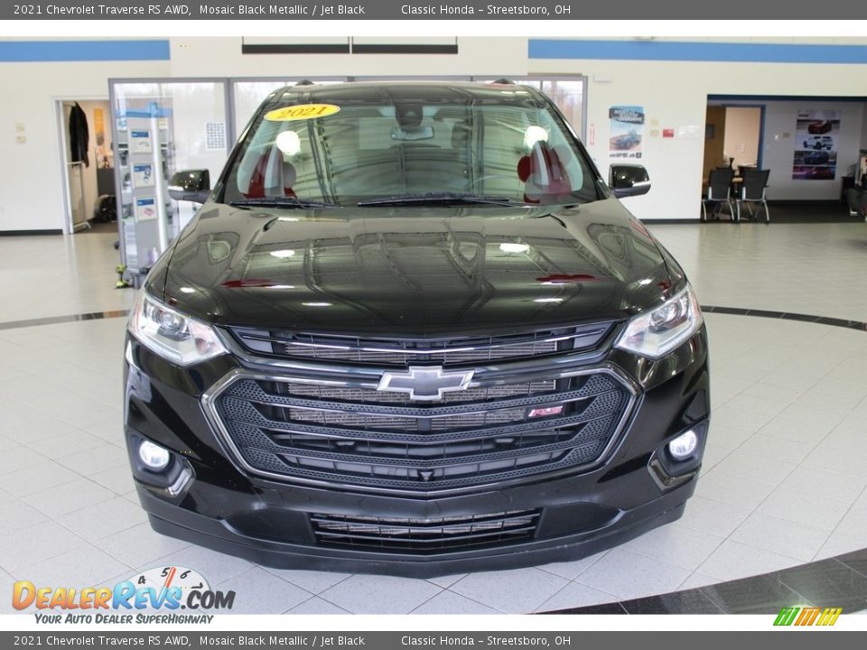 2021 Chevrolet Traverse RS AWD Mosaic Black Metallic / Jet Black Photo #2
