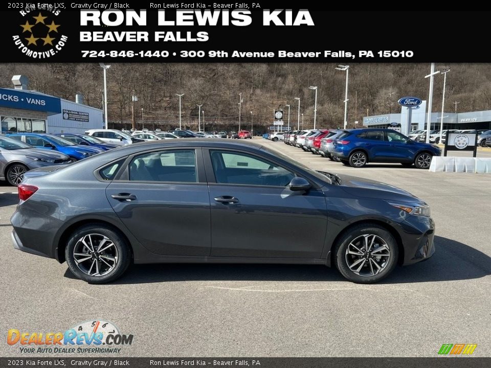 2023 Kia Forte LXS Gravity Gray / Black Photo #1