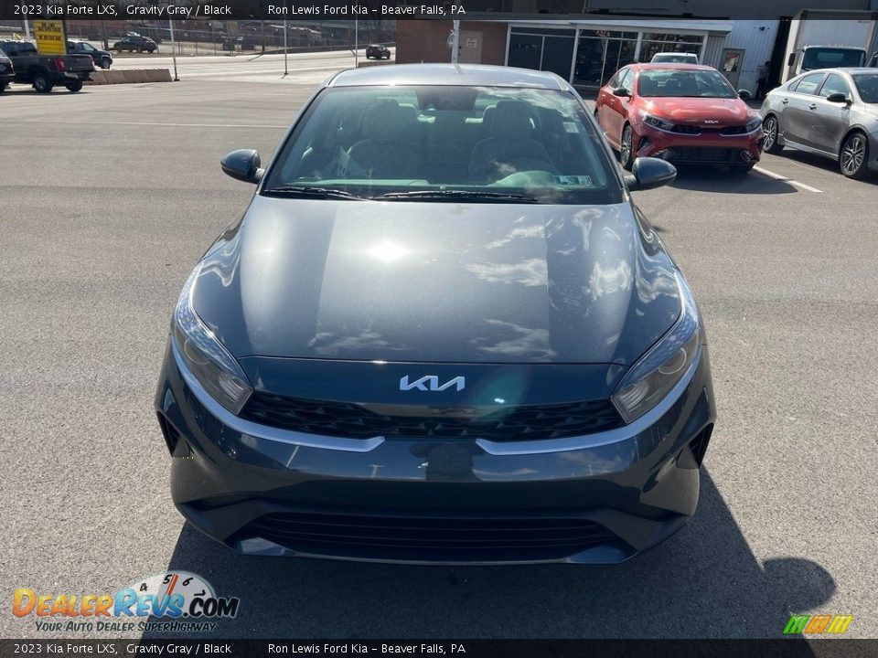 2023 Kia Forte LXS Gravity Gray / Black Photo #3