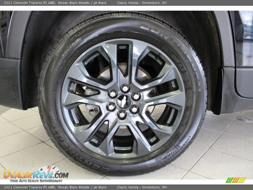 2021 Chevrolet Traverse RS AWD Mosaic Black Metallic / Jet Black Photo #8