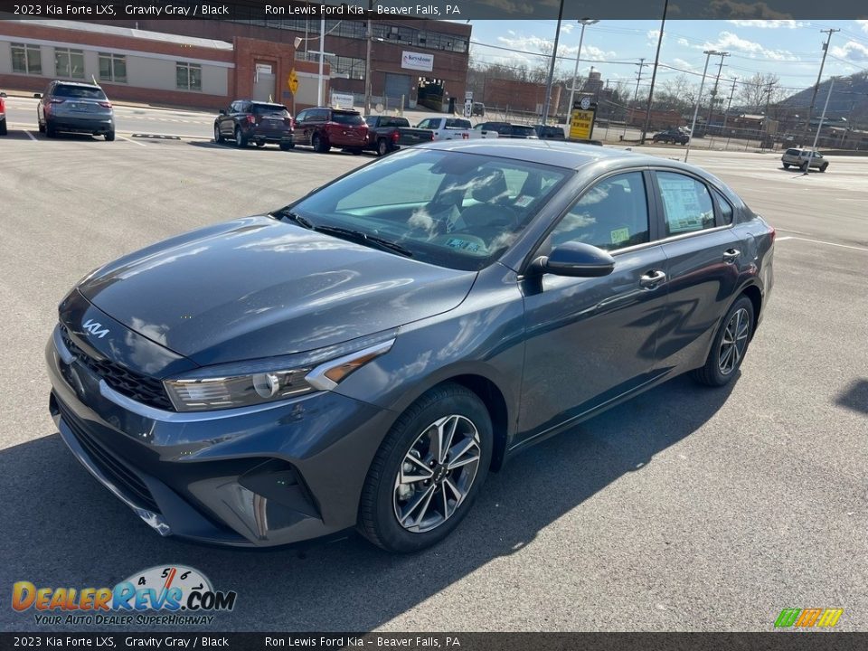 2023 Kia Forte LXS Gravity Gray / Black Photo #4