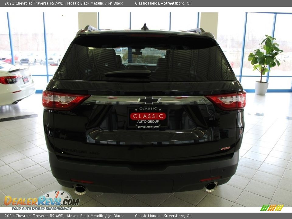 2021 Chevrolet Traverse RS AWD Mosaic Black Metallic / Jet Black Photo #10