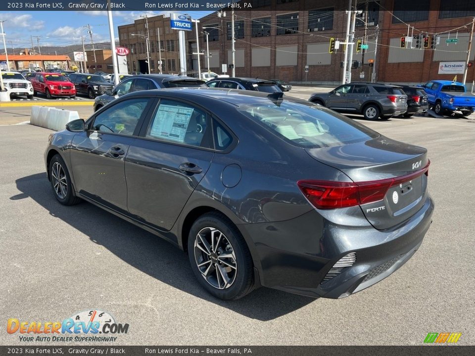 2023 Kia Forte LXS Gravity Gray / Black Photo #6