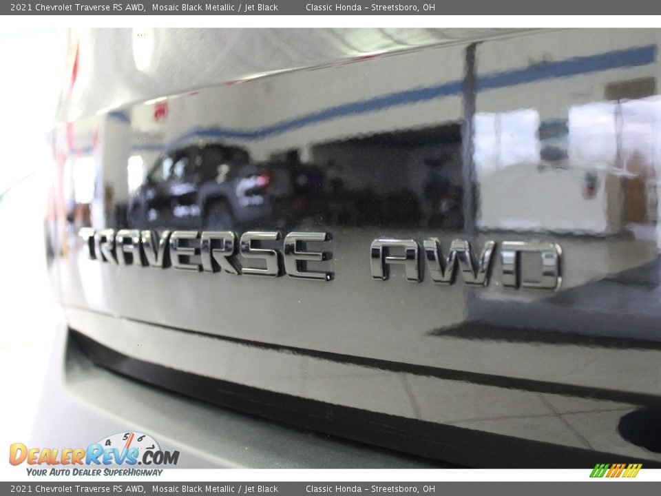 2021 Chevrolet Traverse RS AWD Mosaic Black Metallic / Jet Black Photo #11