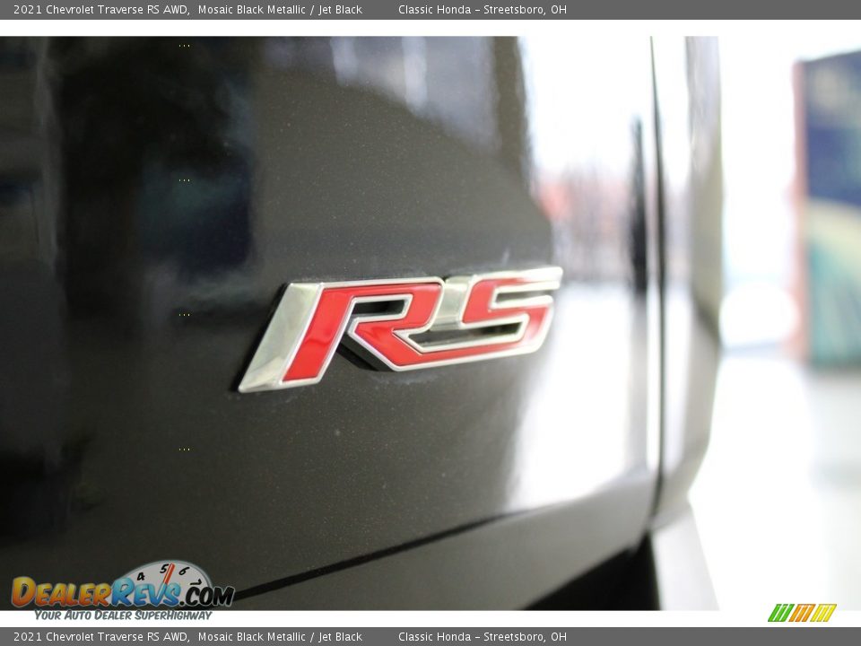 2021 Chevrolet Traverse RS AWD Mosaic Black Metallic / Jet Black Photo #12