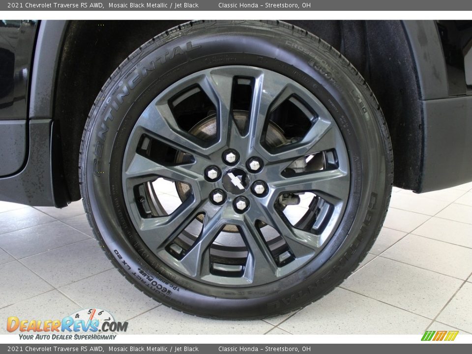 2021 Chevrolet Traverse RS AWD Mosaic Black Metallic / Jet Black Photo #14