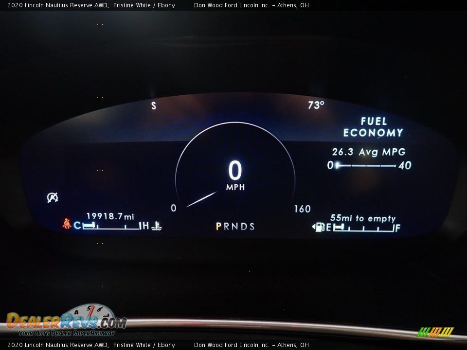 2020 Lincoln Nautilus Reserve AWD Pristine White / Ebony Photo #30
