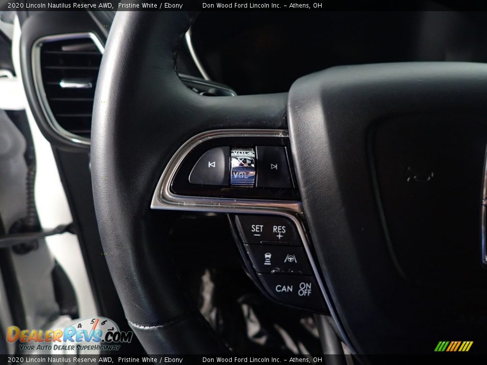 2020 Lincoln Nautilus Reserve AWD Pristine White / Ebony Photo #31