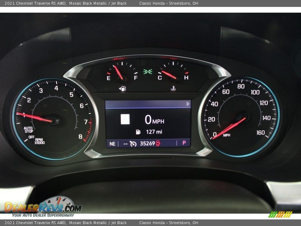 2021 Chevrolet Traverse RS AWD Mosaic Black Metallic / Jet Black Photo #25