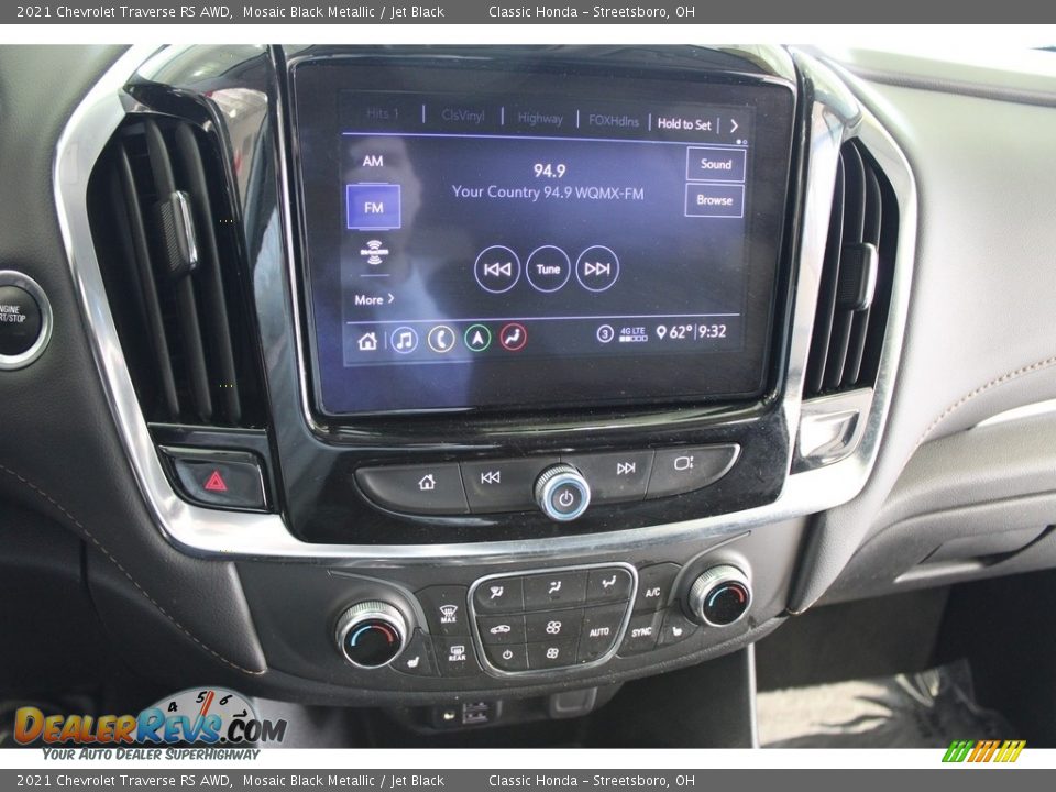 2021 Chevrolet Traverse RS AWD Mosaic Black Metallic / Jet Black Photo #27