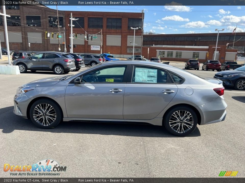 Steel Gray 2023 Kia Forte GT-Line Photo #5