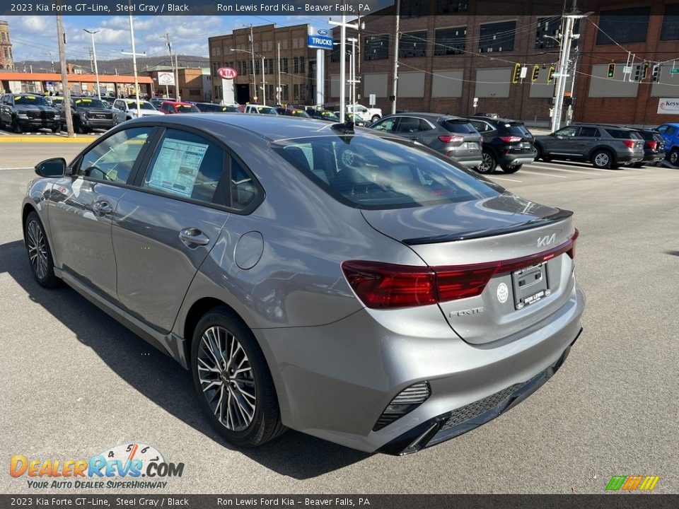 2023 Kia Forte GT-Line Steel Gray / Black Photo #6