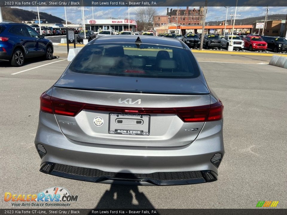 2023 Kia Forte GT-Line Steel Gray / Black Photo #7