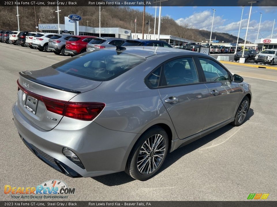 2023 Kia Forte GT-Line Steel Gray / Black Photo #8