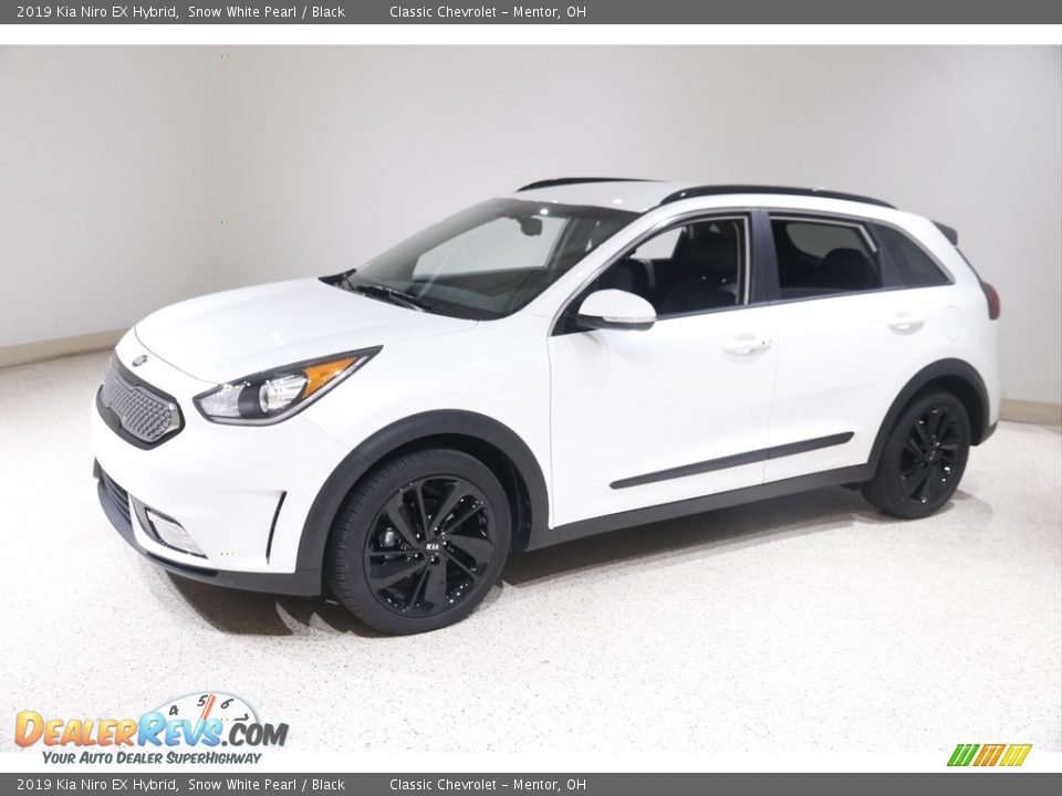 2019 Kia Niro EX Hybrid Snow White Pearl / Black Photo #3