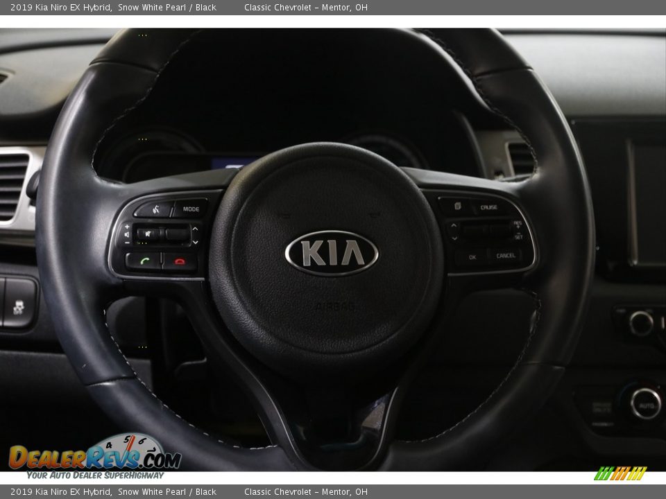 2019 Kia Niro EX Hybrid Snow White Pearl / Black Photo #7